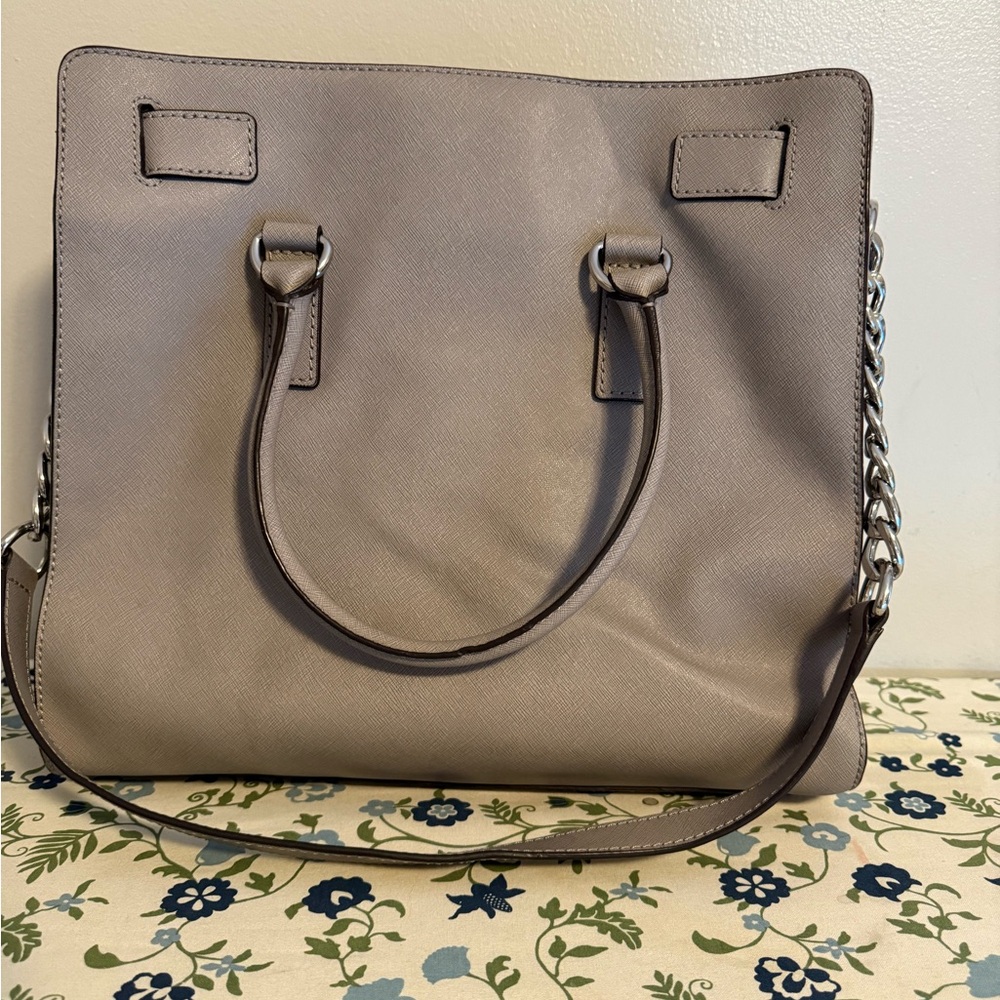 Michael Kors‎ Taupe Studded Satchel - Picture 3 of 3